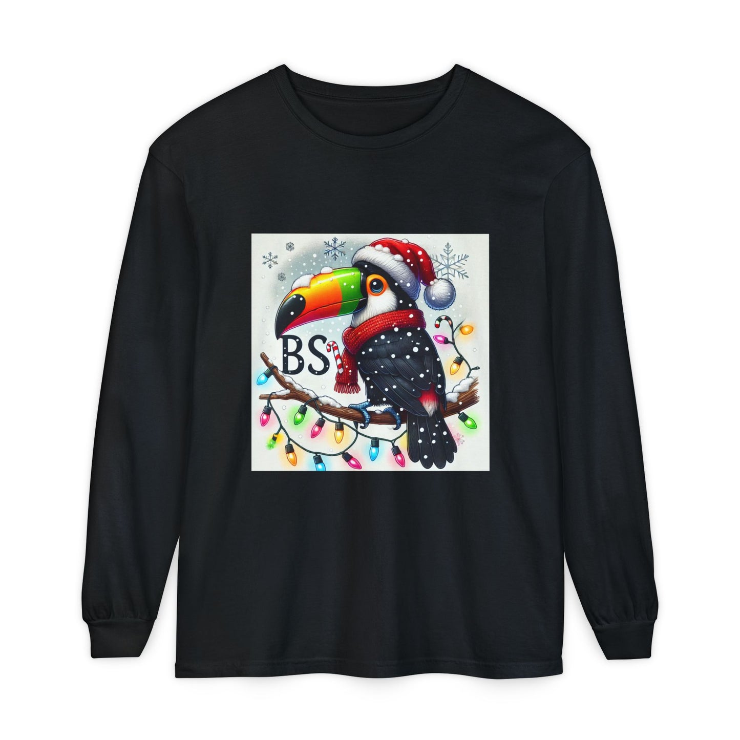 BS WETWEAR  CHRISTMAS TOUCAN LONGSLEEVE T-SHIRT