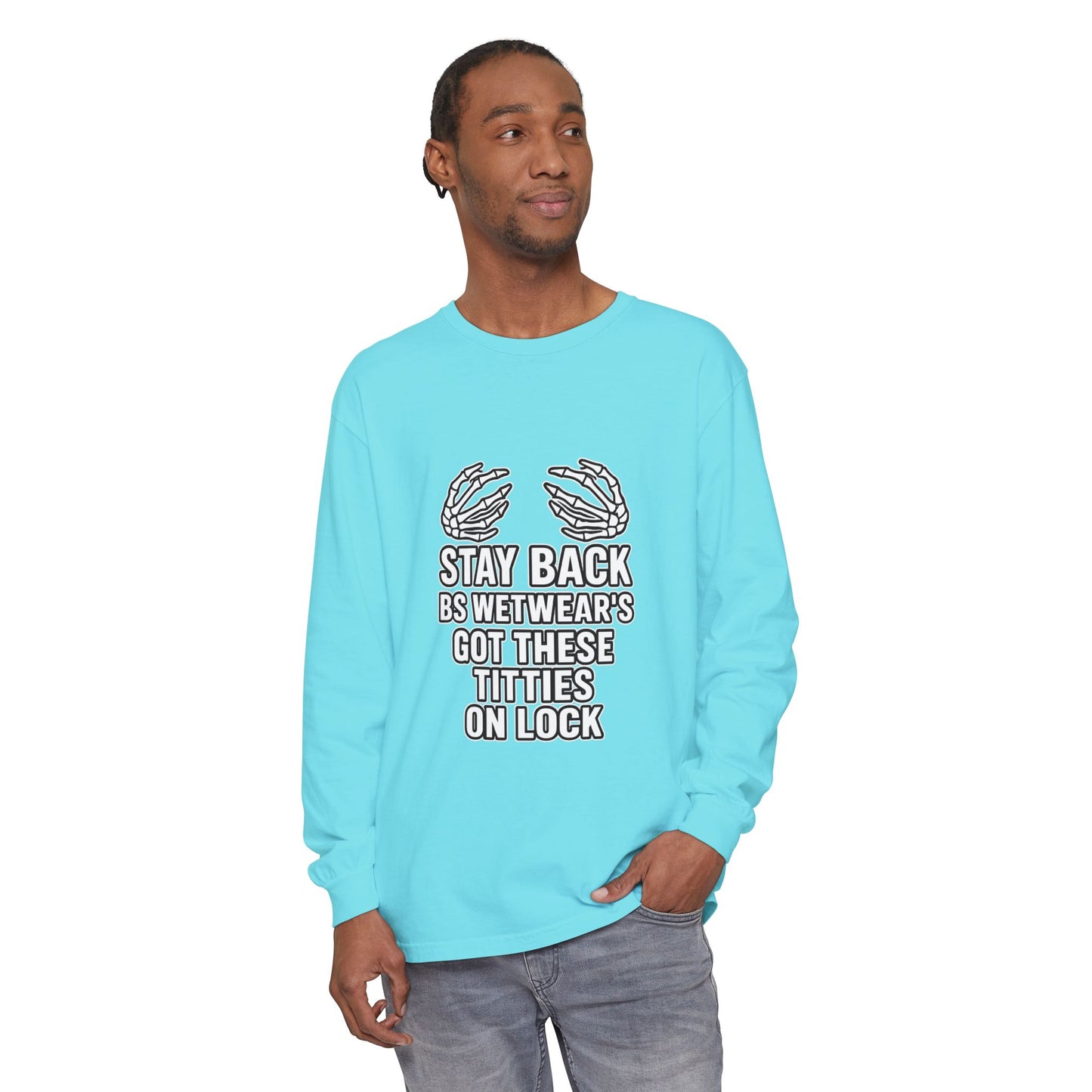 BS WETWEAR TITTIES ON LOCK LONG SLEEVE T-SHIRT