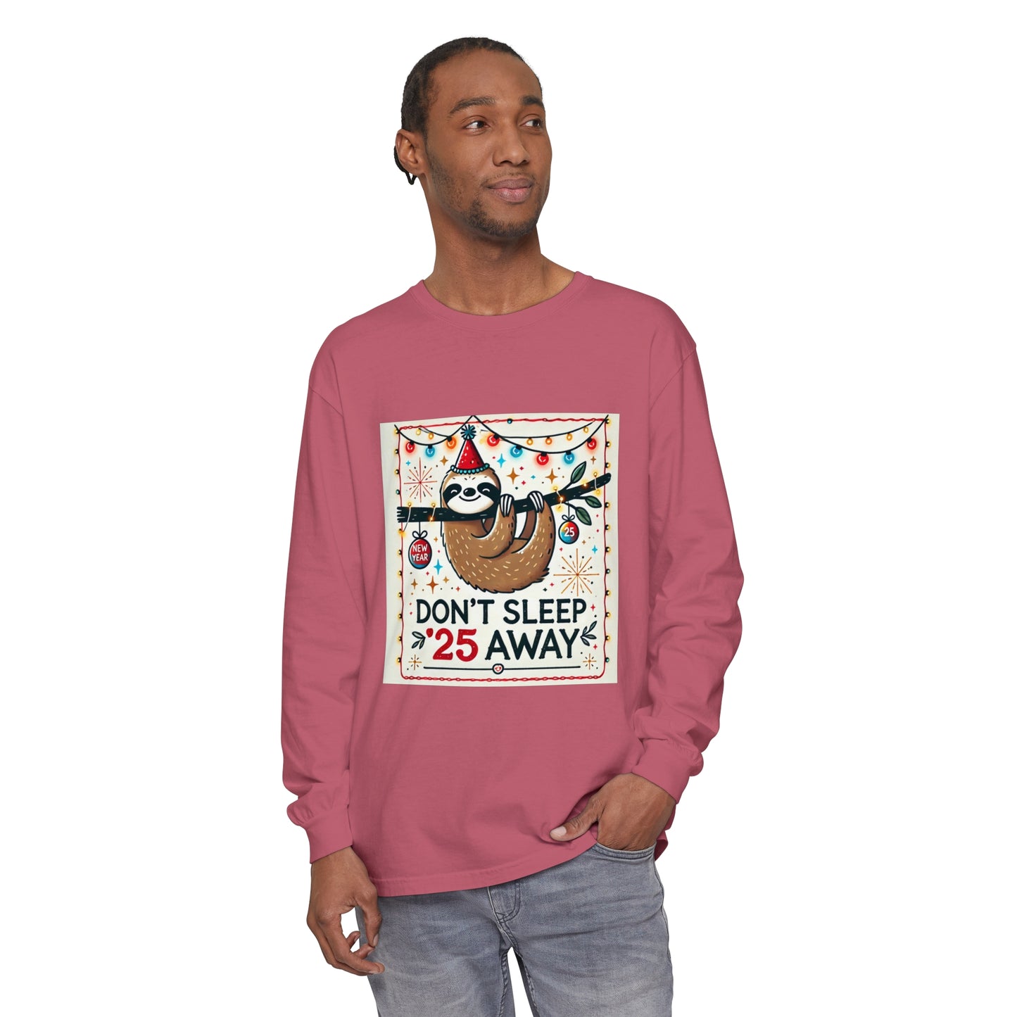 BS WETWEAR STAY AWAKE SLOTH LONGSLEEVE T-SHIRT