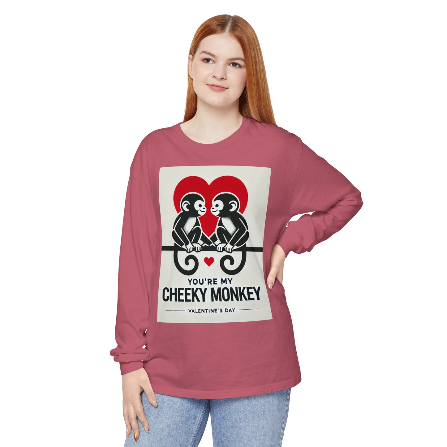 BS WETWEAR DUO MONKEY VDAY LONG SLEEVE T-SHIRT