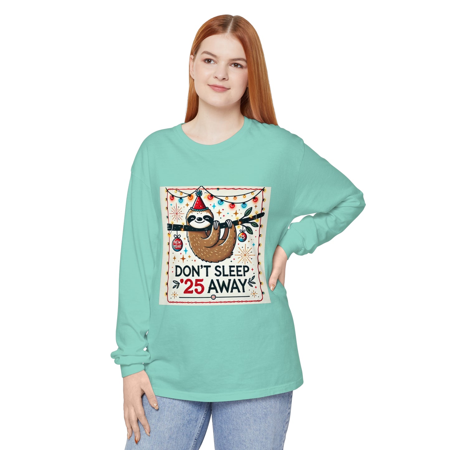 BS WETWEAR STAY AWAKE SLOTH LONGSLEEVE T-SHIRT