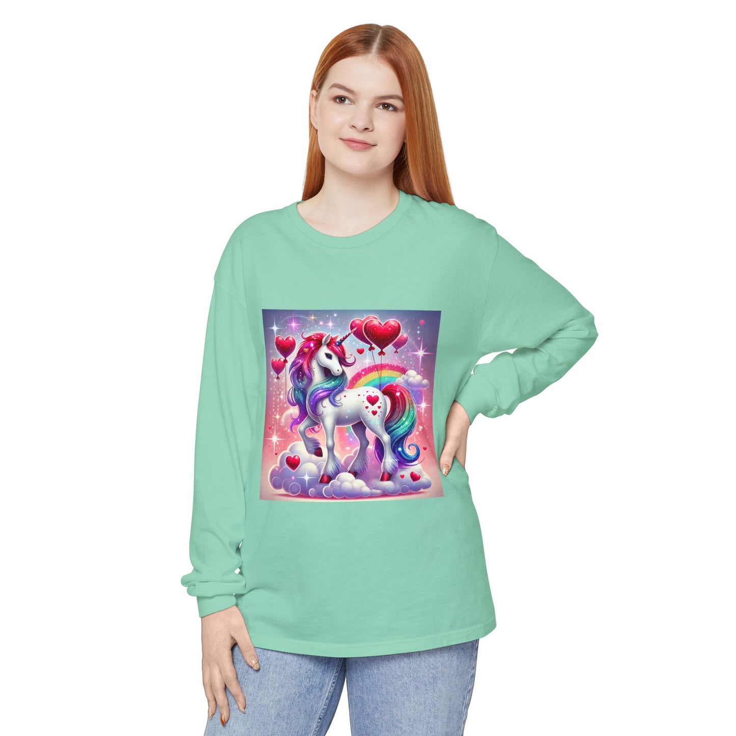 BS WETWEAR UNICORN VDAY LONG SLEEVE T-SHIRT