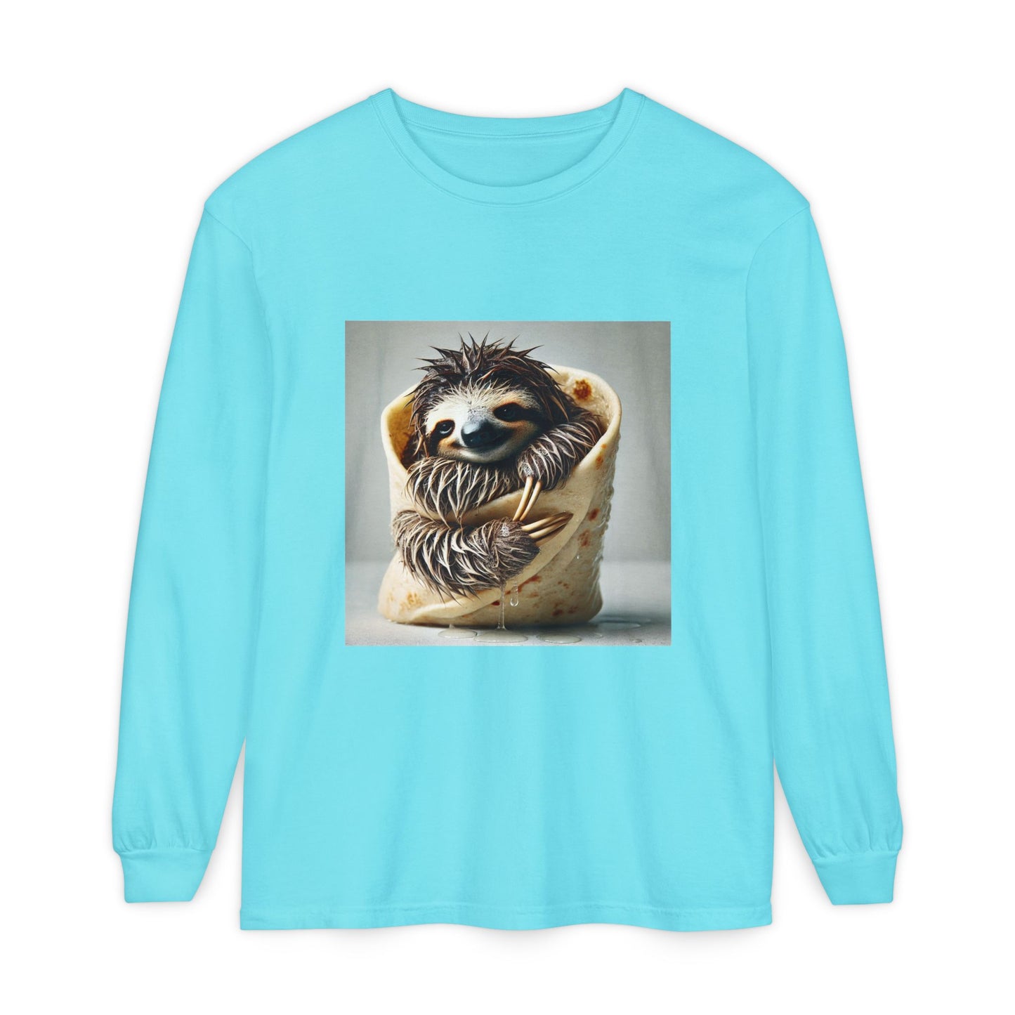 BS WETWEAR SLOTH BURRITO LONGSLEEVE T-SHIRT
