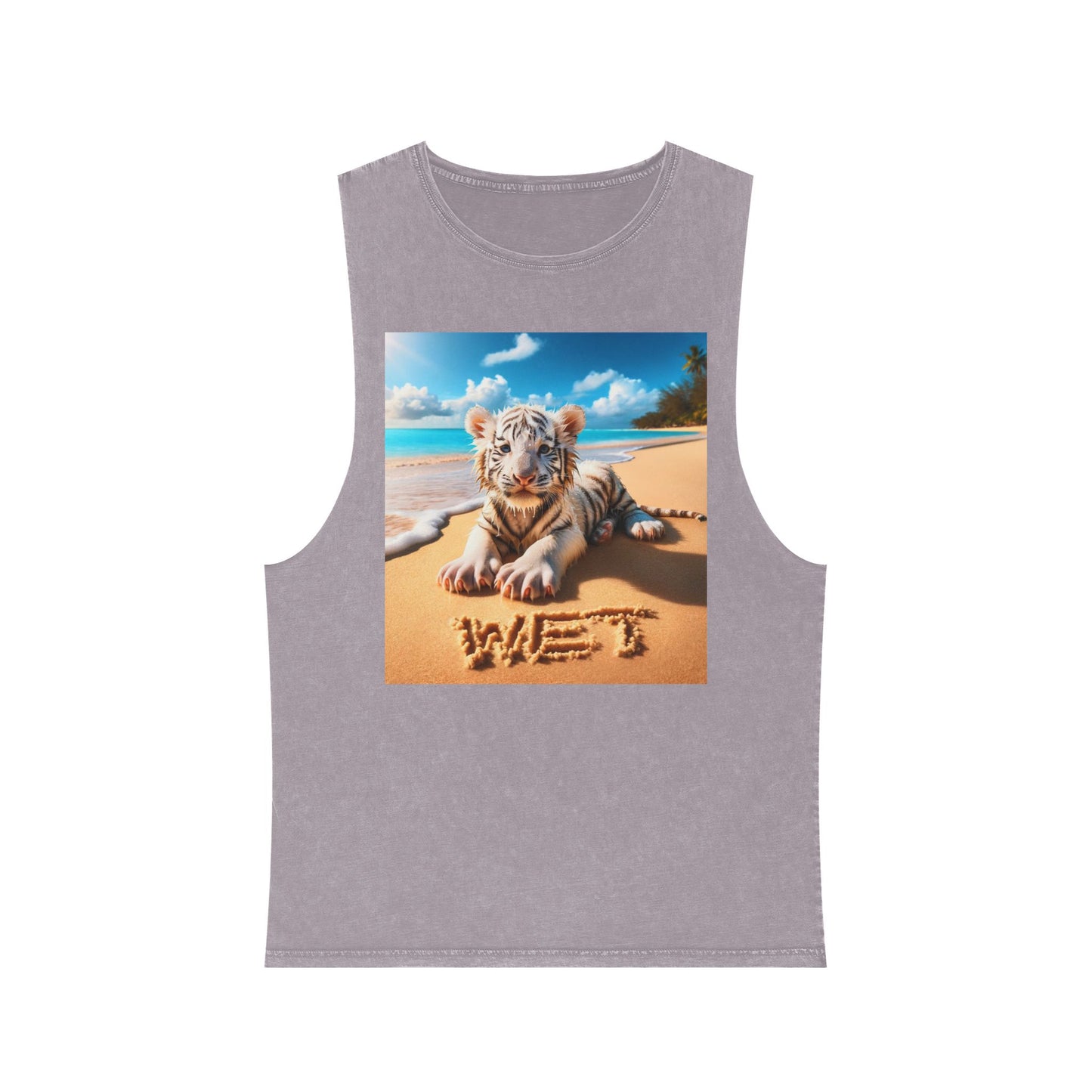 BS WETWEAR WET BABY WHITE TIGER TANK