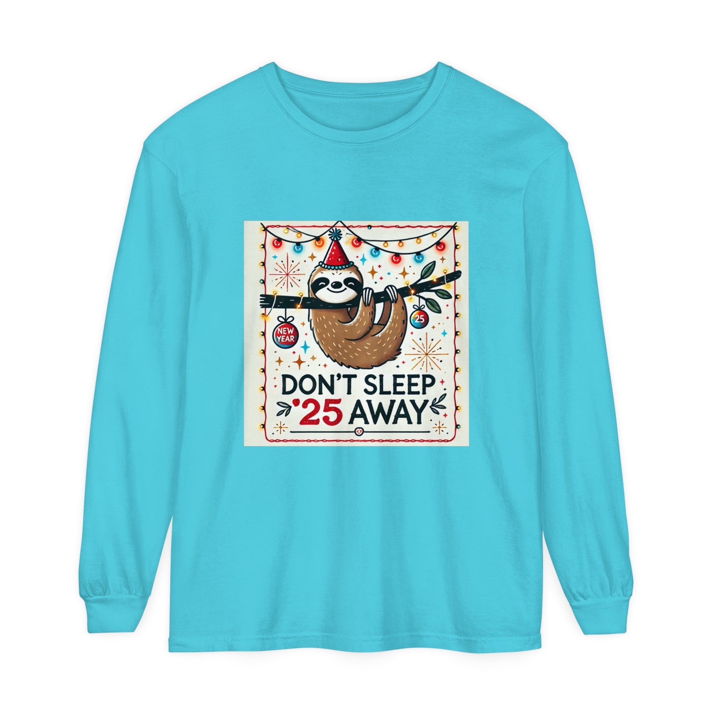 BS WETWEAR STAY AWAKE SLOTH LONGSLEEVE T-SHIRT
