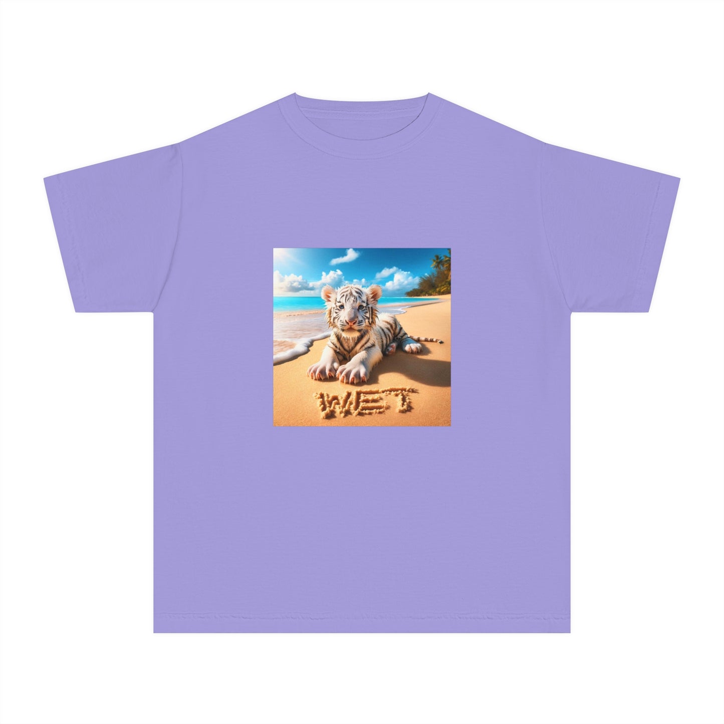 BS WETWEAR KIDS WET BABY WHITE TIGER T-SHIRT