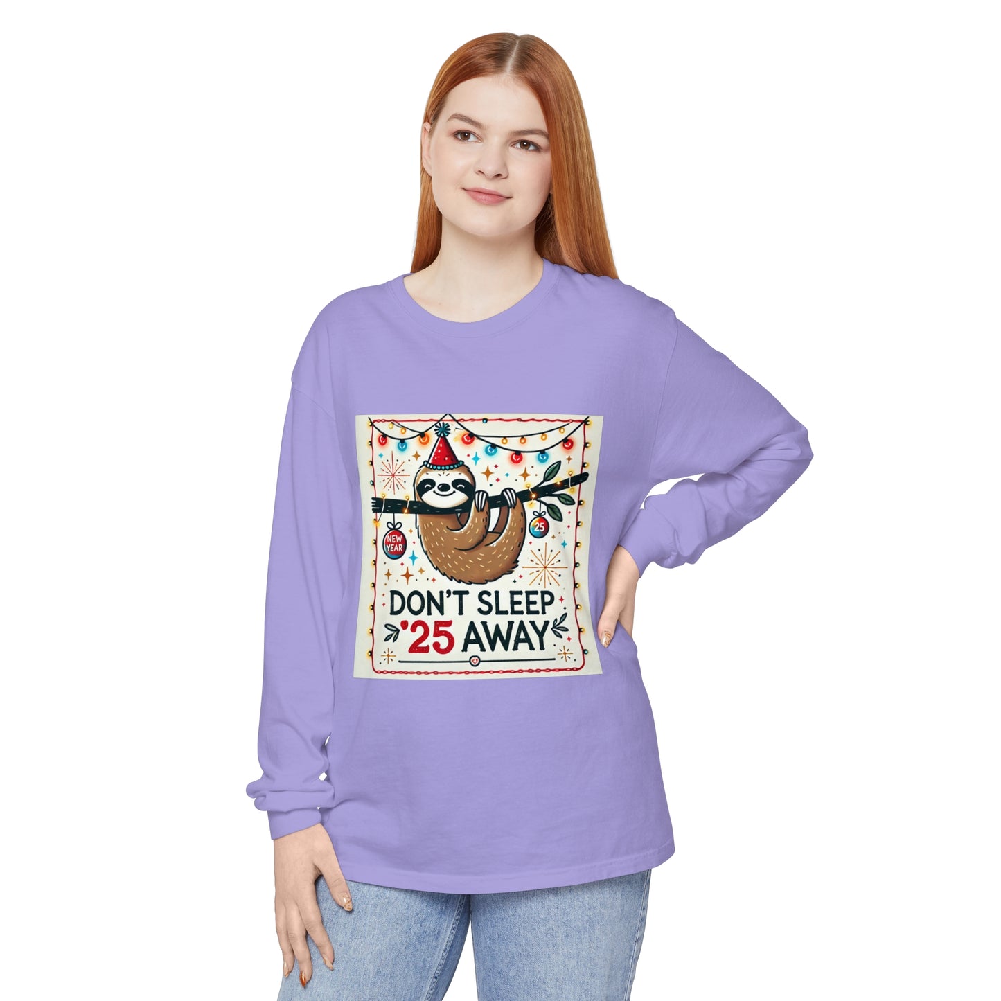 BS WETWEAR STAY AWAKE SLOTH LONGSLEEVE T-SHIRT