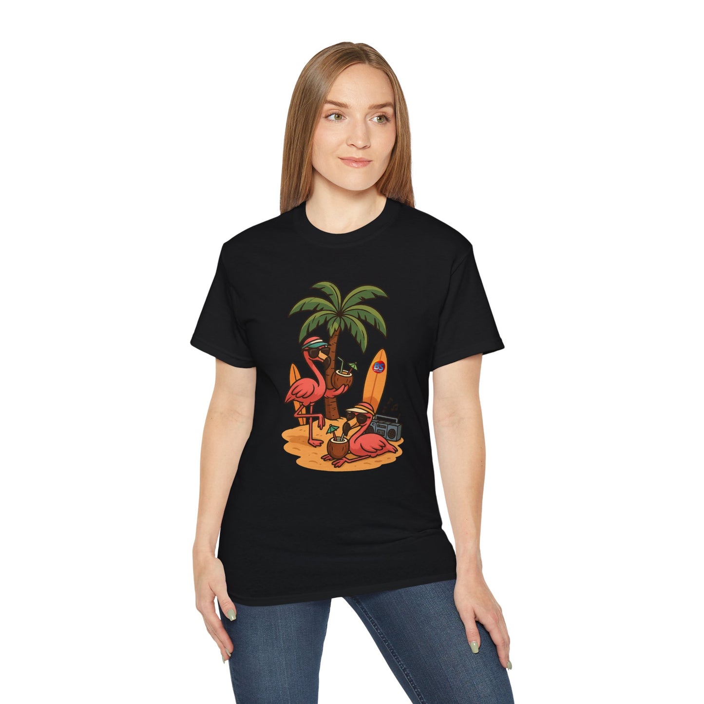 BS WETWEAR FLAMINGO FIESTA MODE T-SHIRT