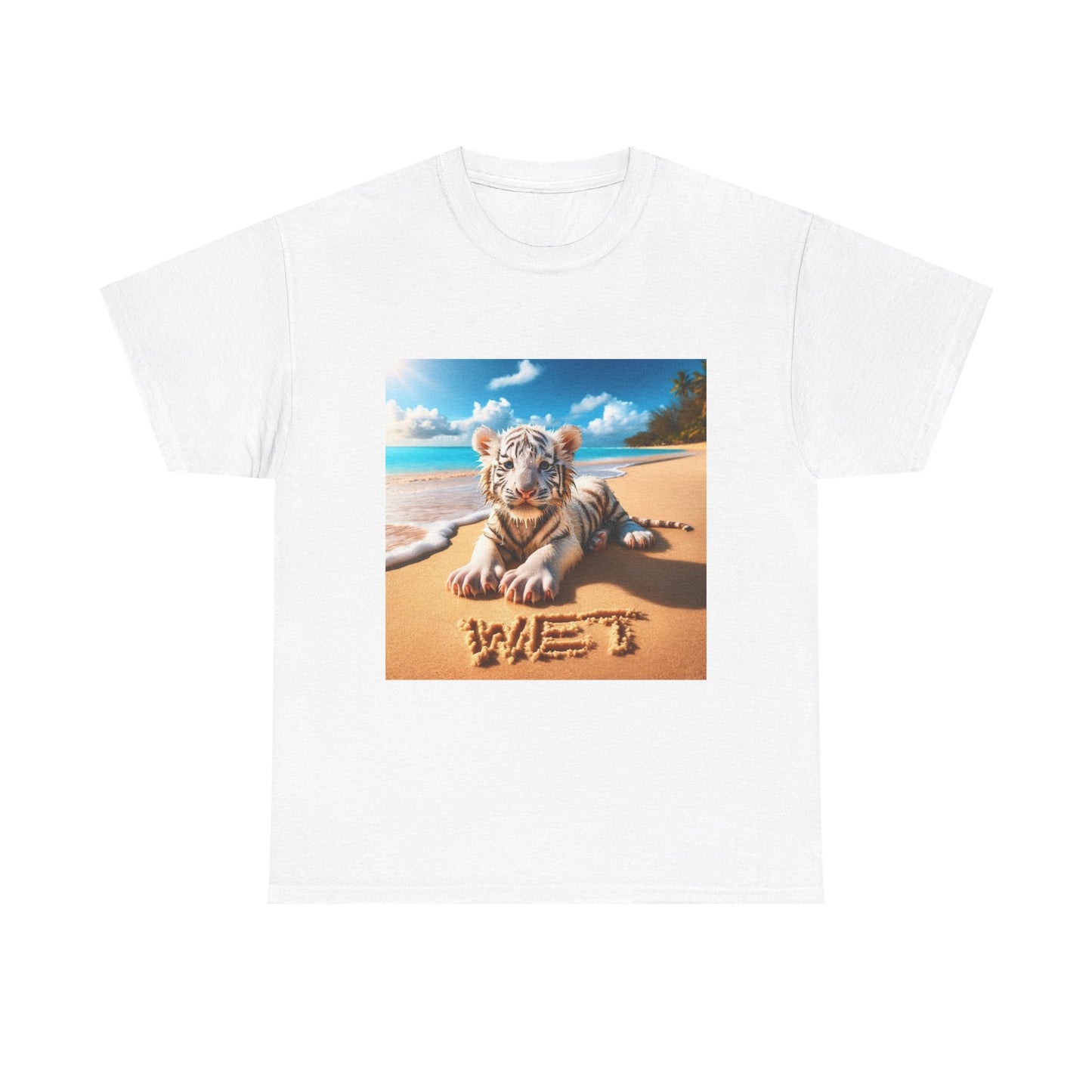 BS WETWEAR WET BABY WHITE TIGER T-SHIRT