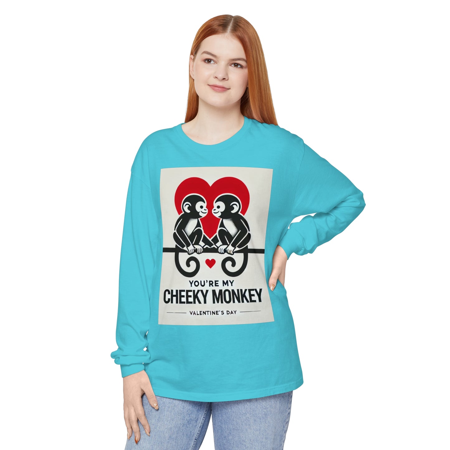 BS WETWEAR DUO MONKEY VDAY LONG SLEEVE T-SHIRT