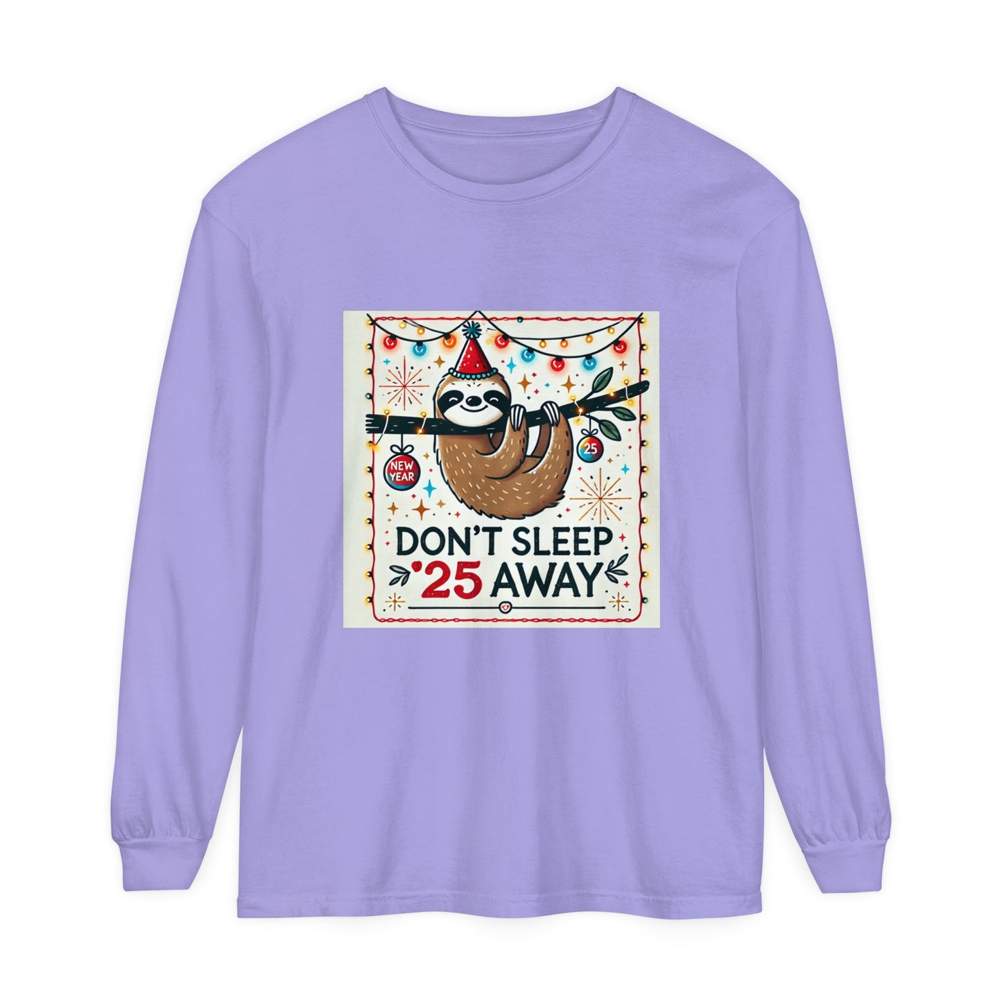 BS WETWEAR STAY AWAKE SLOTH LONGSLEEVE T-SHIRT