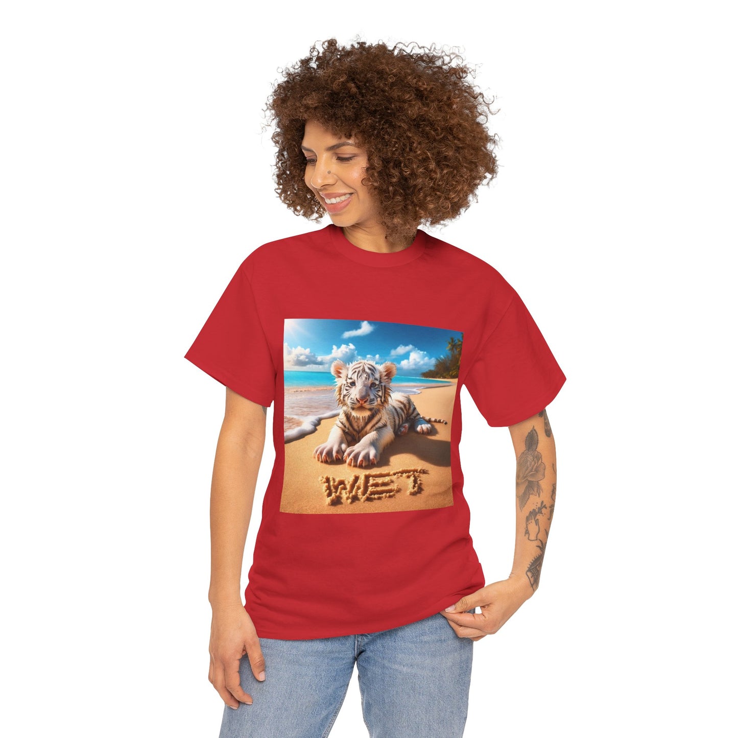 BS WETWEAR WET BABY WHITE TIGER T-SHIRT