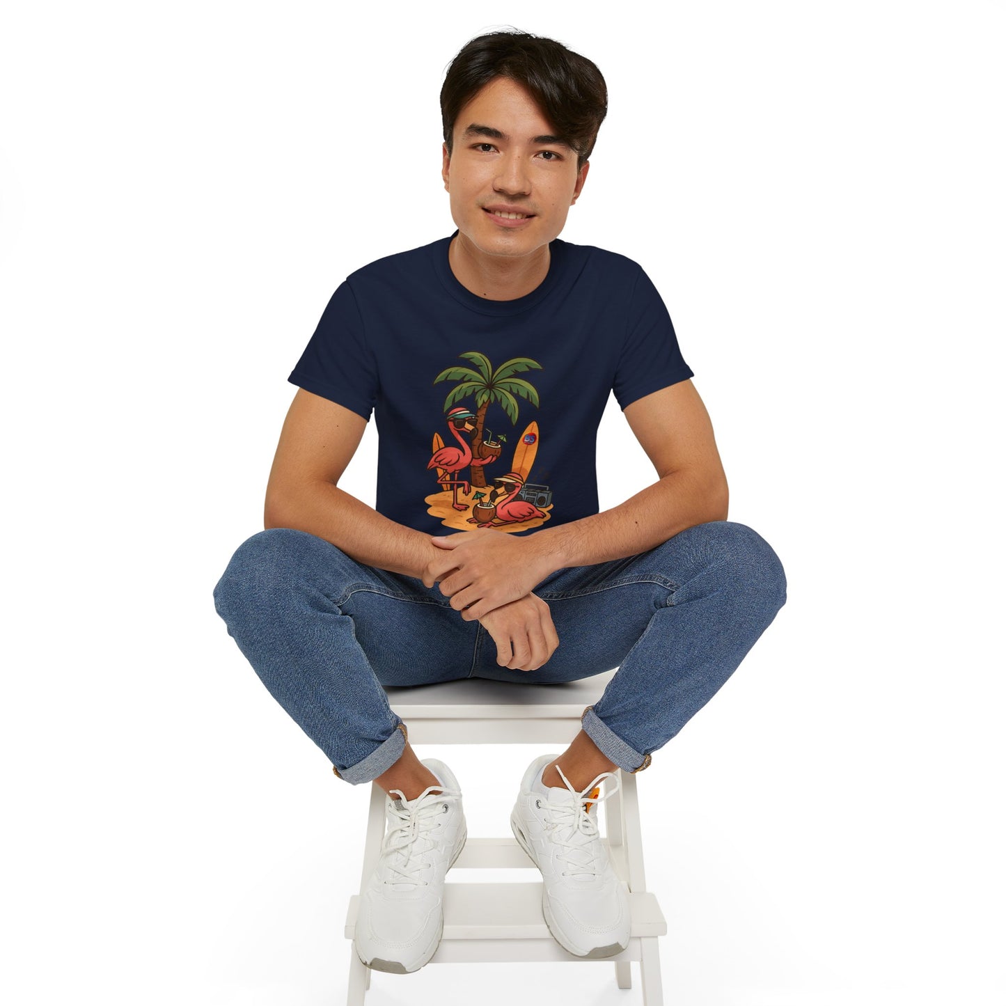 BS WETWEAR FLAMINGO FIESTA MODE T-SHIRT