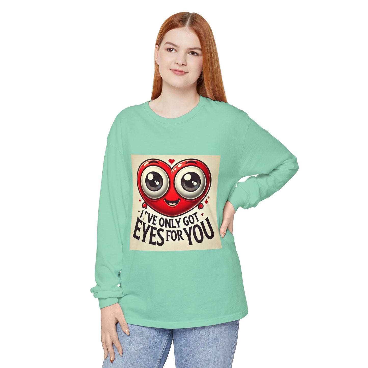 BS WETWEAR GOOGLY EYES VDAY LONG SLEEVE T-SHIRT