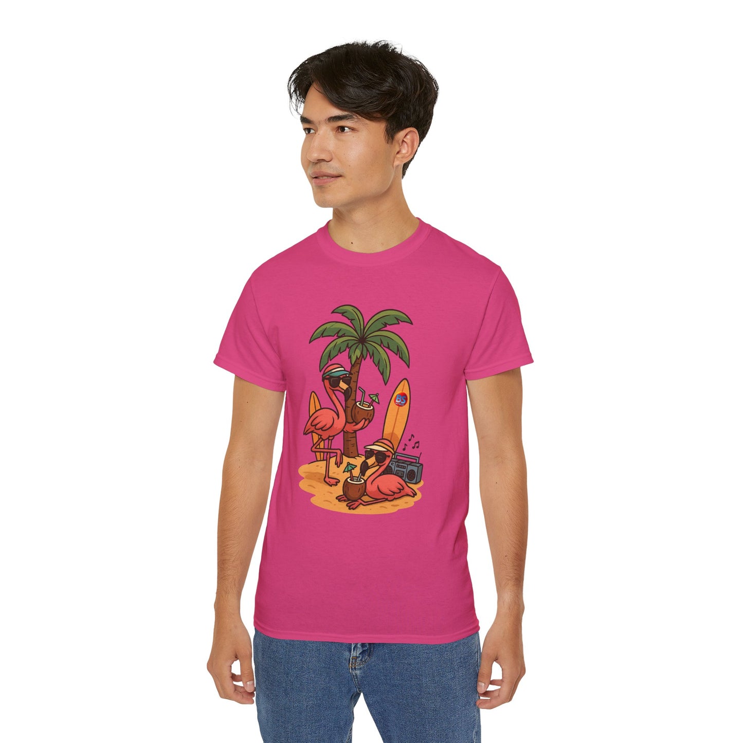 BS WETWEAR FLAMINGO FIESTA MODE T-SHIRT