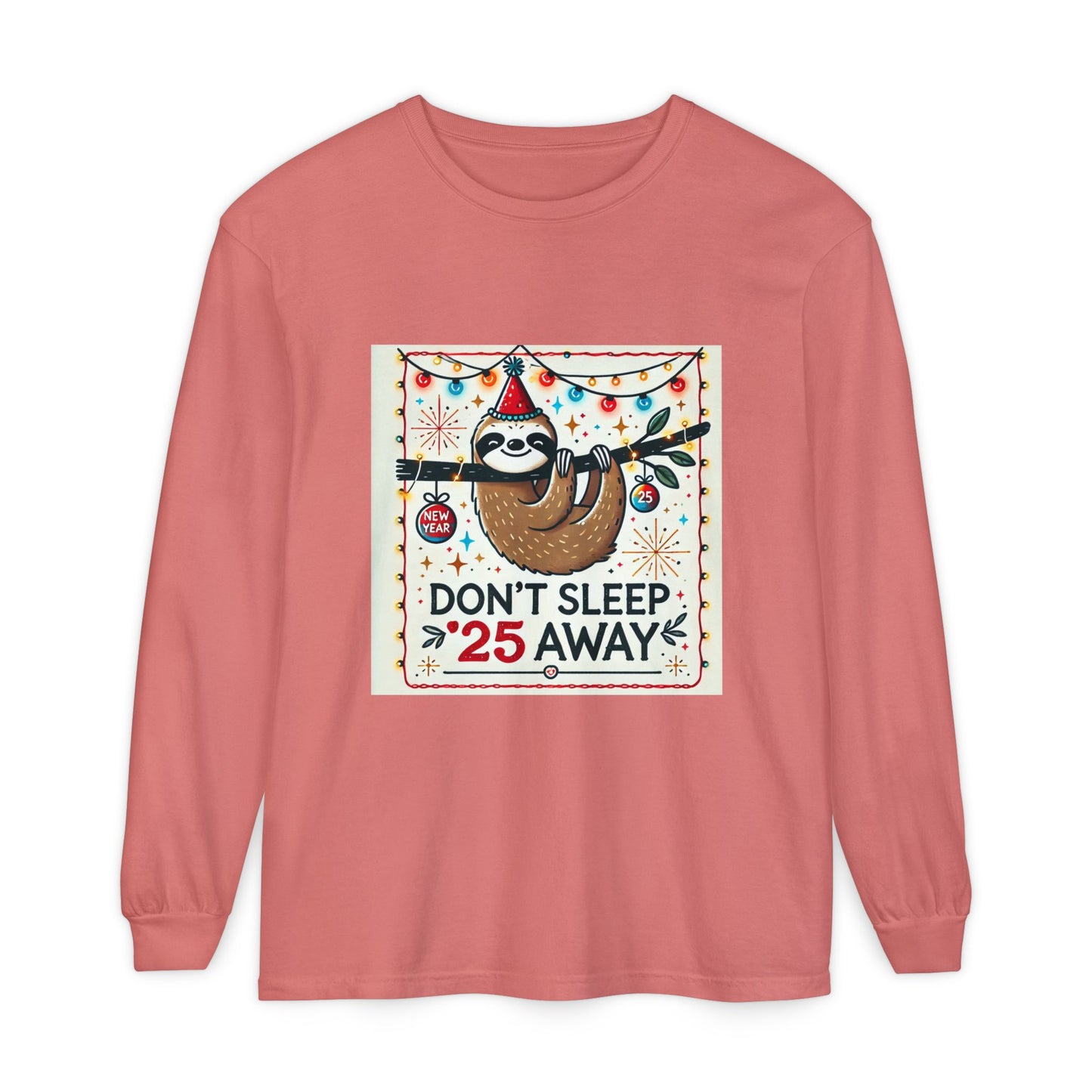 BS WETWEAR STAY AWAKE SLOTH  LONGSLEEVE T-SHIRT