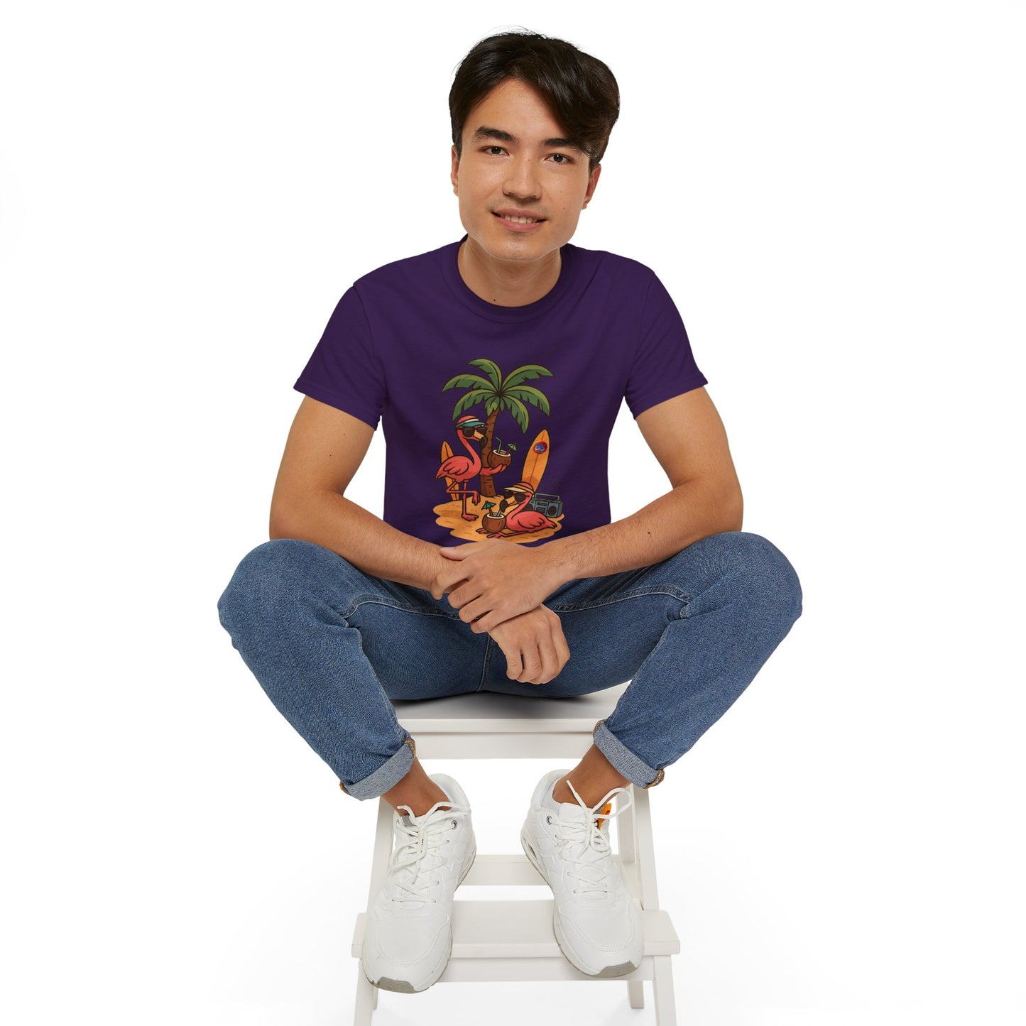 BS WETWEAR FLAMINGO FIESTA MODE T-SHIRT