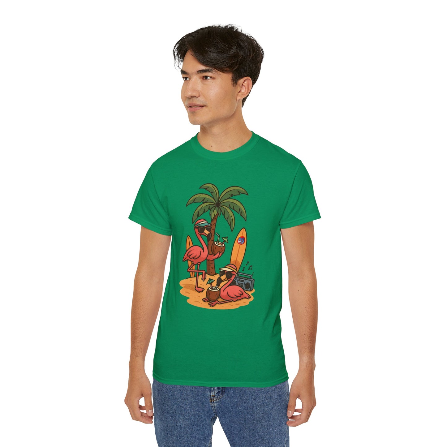 BS WETWEAR FLAMINGO FIESTA MODE T-SHIRT