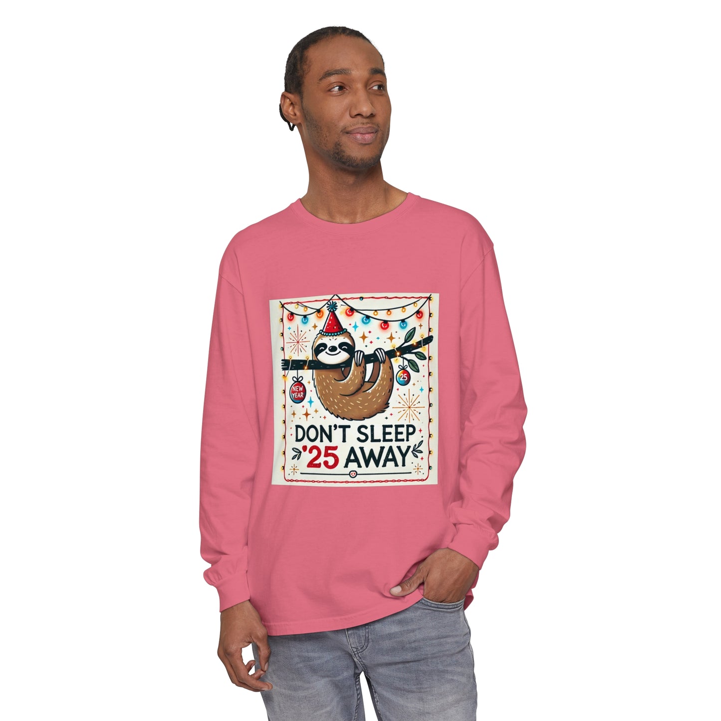 BS WETWEAR STAY AWAKE SLOTH LONGSLEEVE T-SHIRT