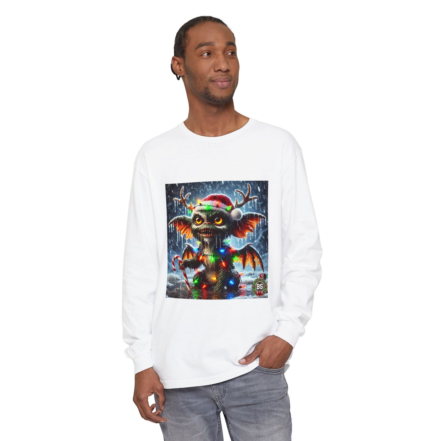 BS WETWEAR WET GREMLIN REINDEER  LONG SLEEVE T-SHIRT