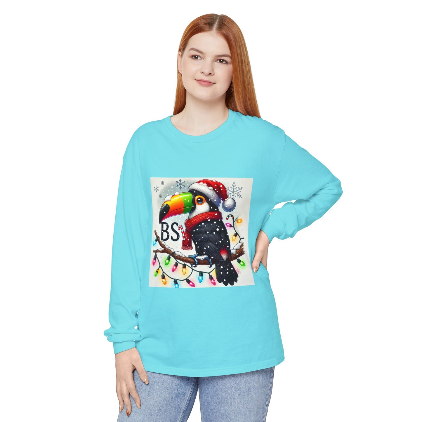 BS WETWEAR  CHRISTMAS TOUCAN LONGSLEEVE T-SHIRT