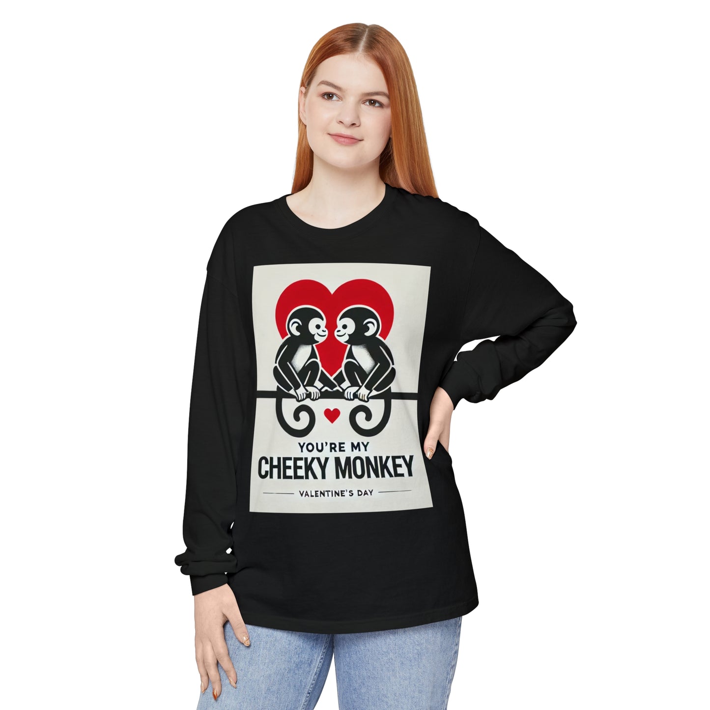BS WETWEAR DUO MONKEY VDAY LONG SLEEVE T-SHIRT