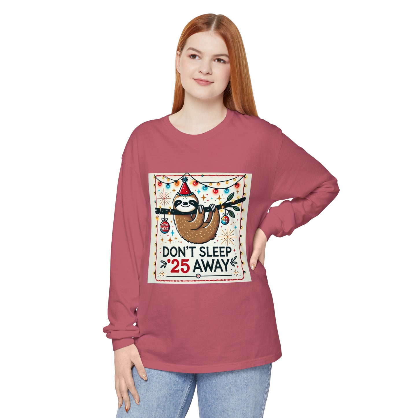 BS WETWEAR STAY AWAKE SLOTH LONGSLEEVE T-SHIRT
