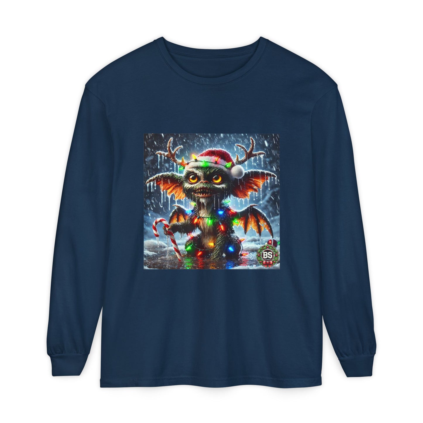 BS WETWEAR WET GREMLIN REINDEER  LONG SLEEVE T-SHIRT