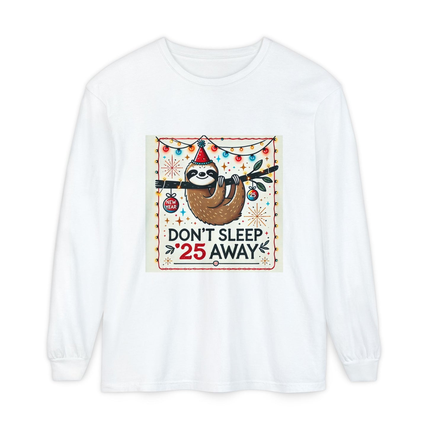 BS WETWEAR STAY AWAKE SLOTH  LONGSLEEVE T-SHIRT