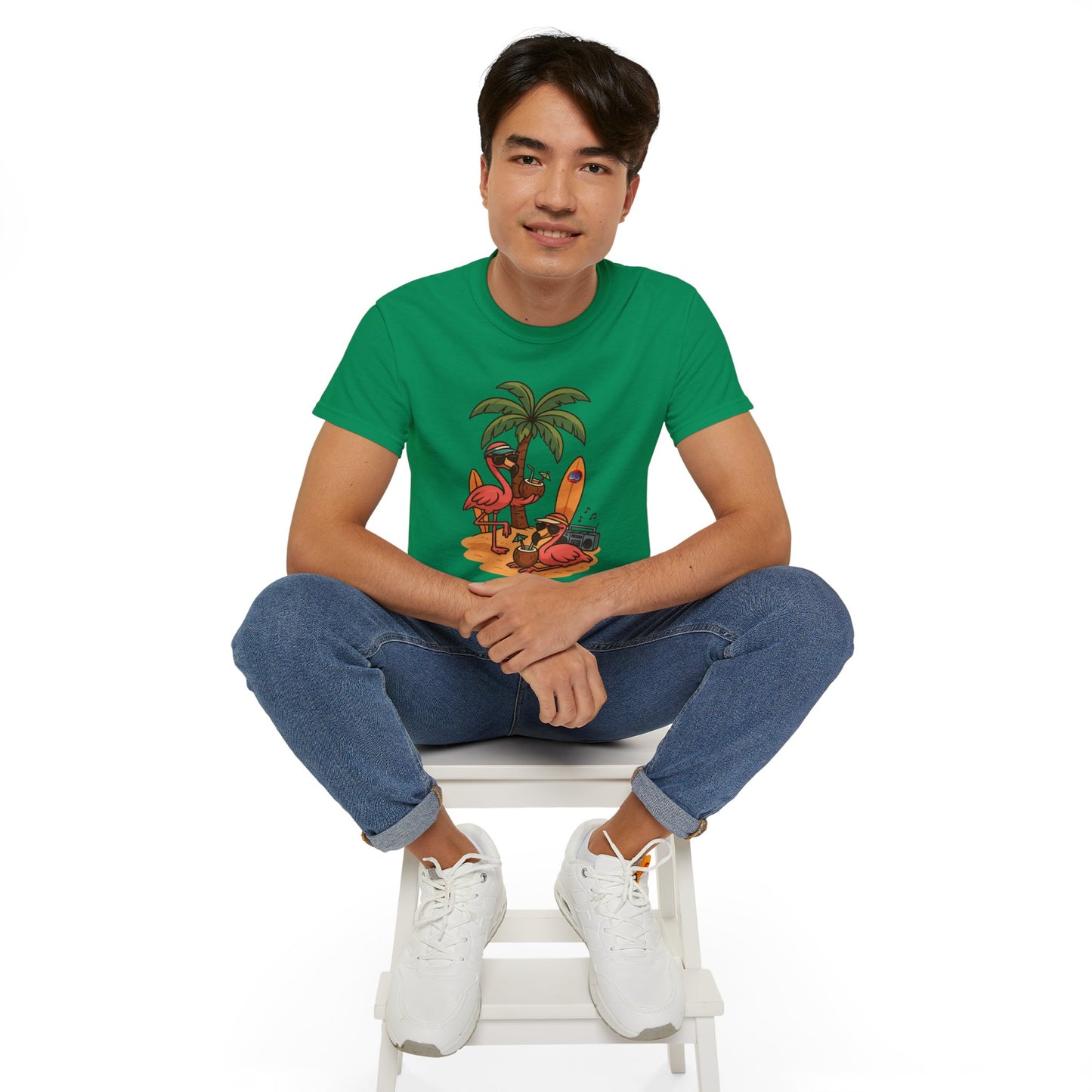 BS WETWEAR FLAMINGO FIESTA MODE T-SHIRT