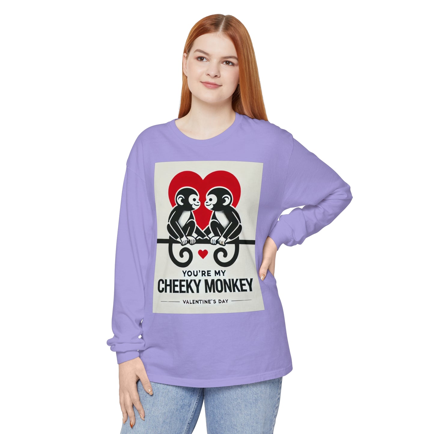 BS WETWEAR DUO MONKEY VDAY LONG SLEEVE T-SHIRT