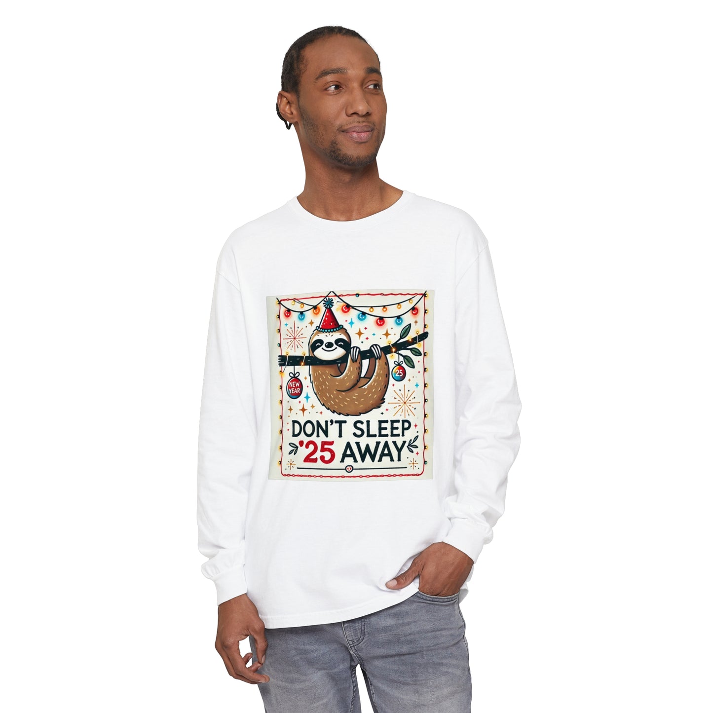 BS WETWEAR STAY AWAKE SLOTH LONGSLEEVE T-SHIRT