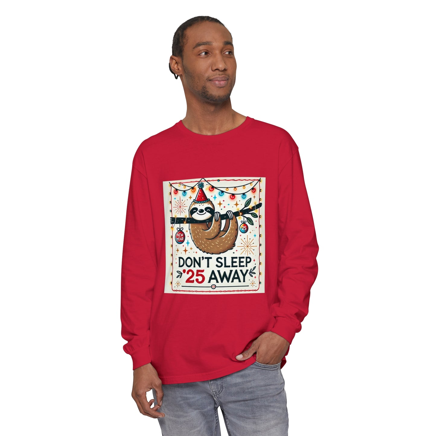 BS WETWEAR STAY AWAKE SLOTH LONGSLEEVE T-SHIRT