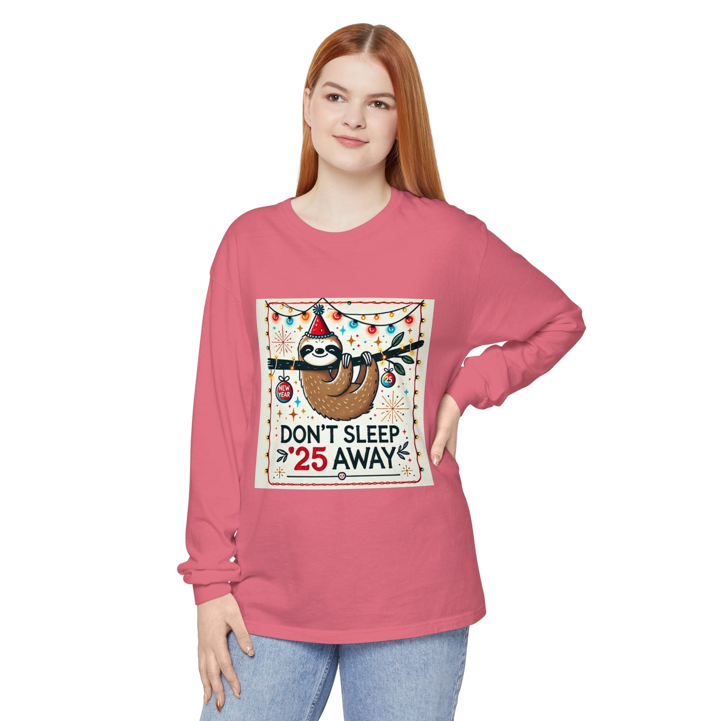 BS WETWEAR STAY AWAKE SLOTH LONGSLEEVE T-SHIRT