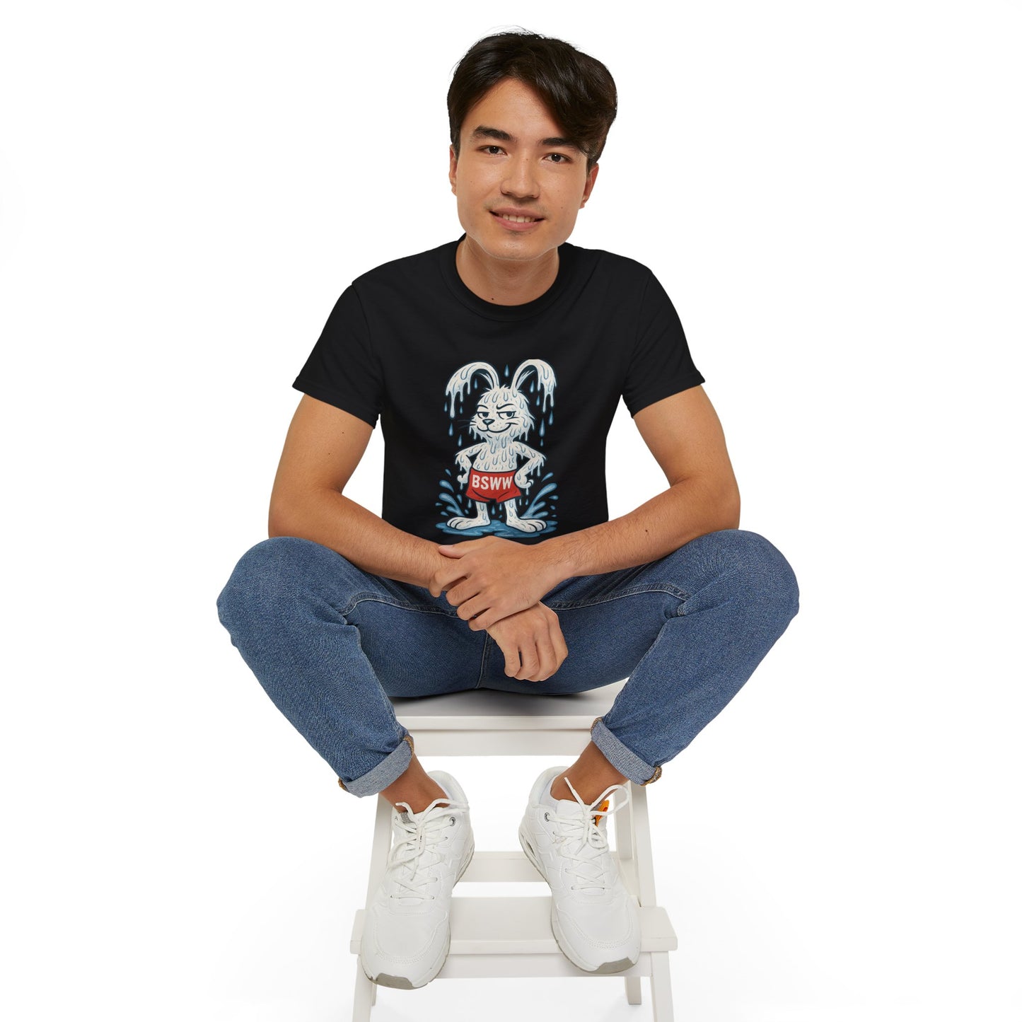 BS WETWEAR WET RABBIT – DRENCHED, DRIPPY, AND DOWNRIGHT LEGENDARY T-SHIRT