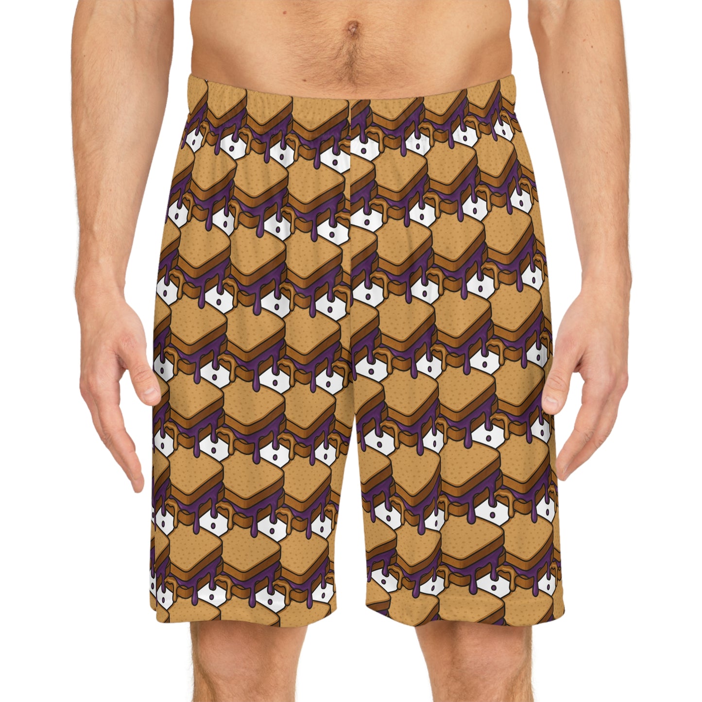 BS WETWEAR SNACK ATTACK: PB&J DRIP SHORTS