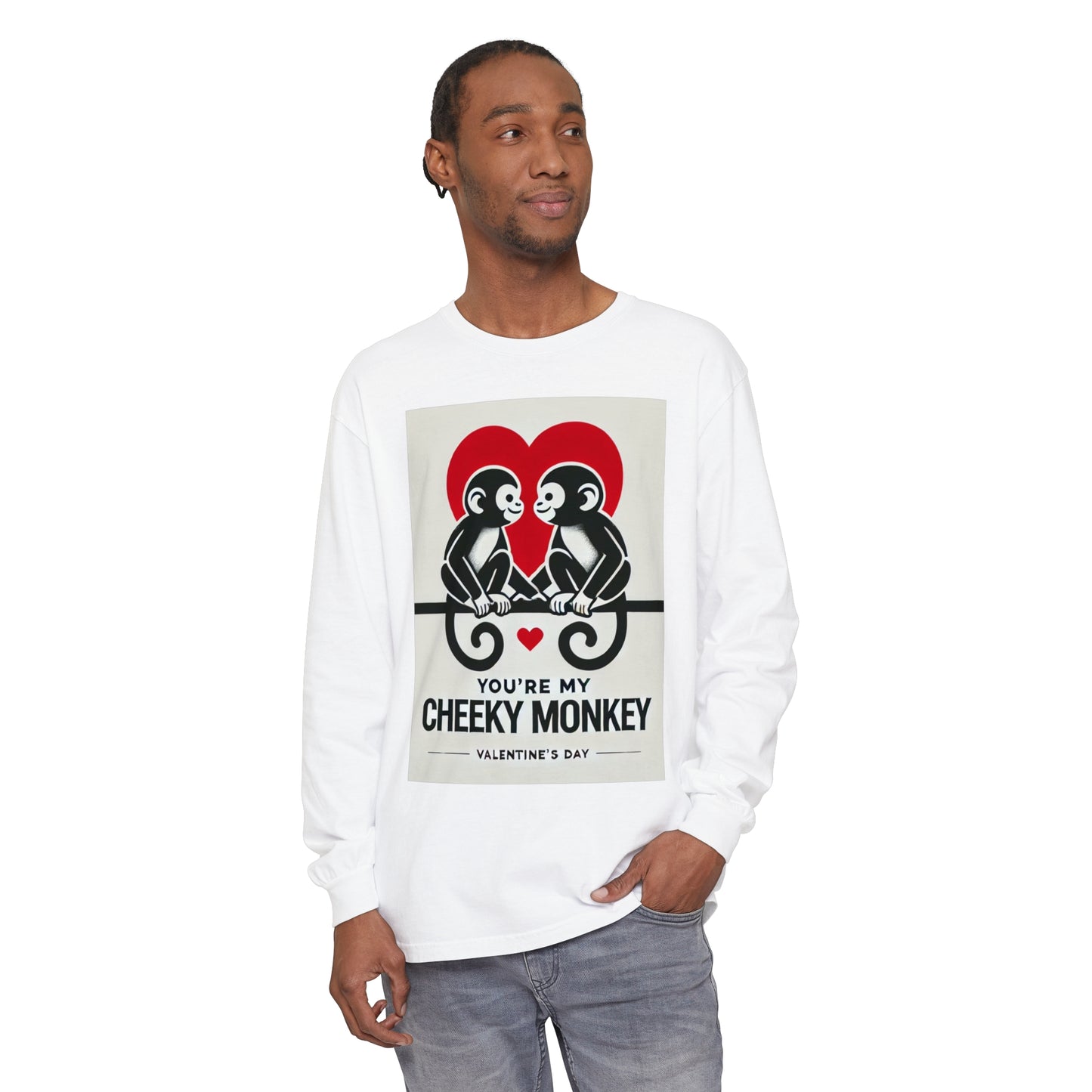 BS WETWEAR DUO MONKEY VDAY LONG SLEEVE T-SHIRT