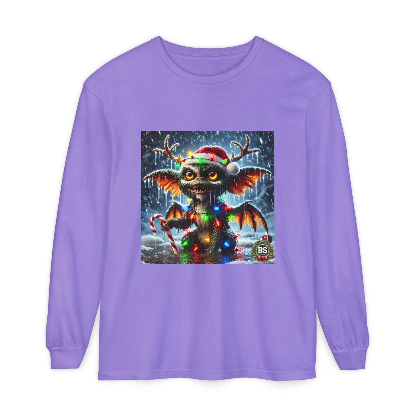 BS WETWEAR WET GREMLIN REINDEER  LONG SLEEVE T-SHIRT