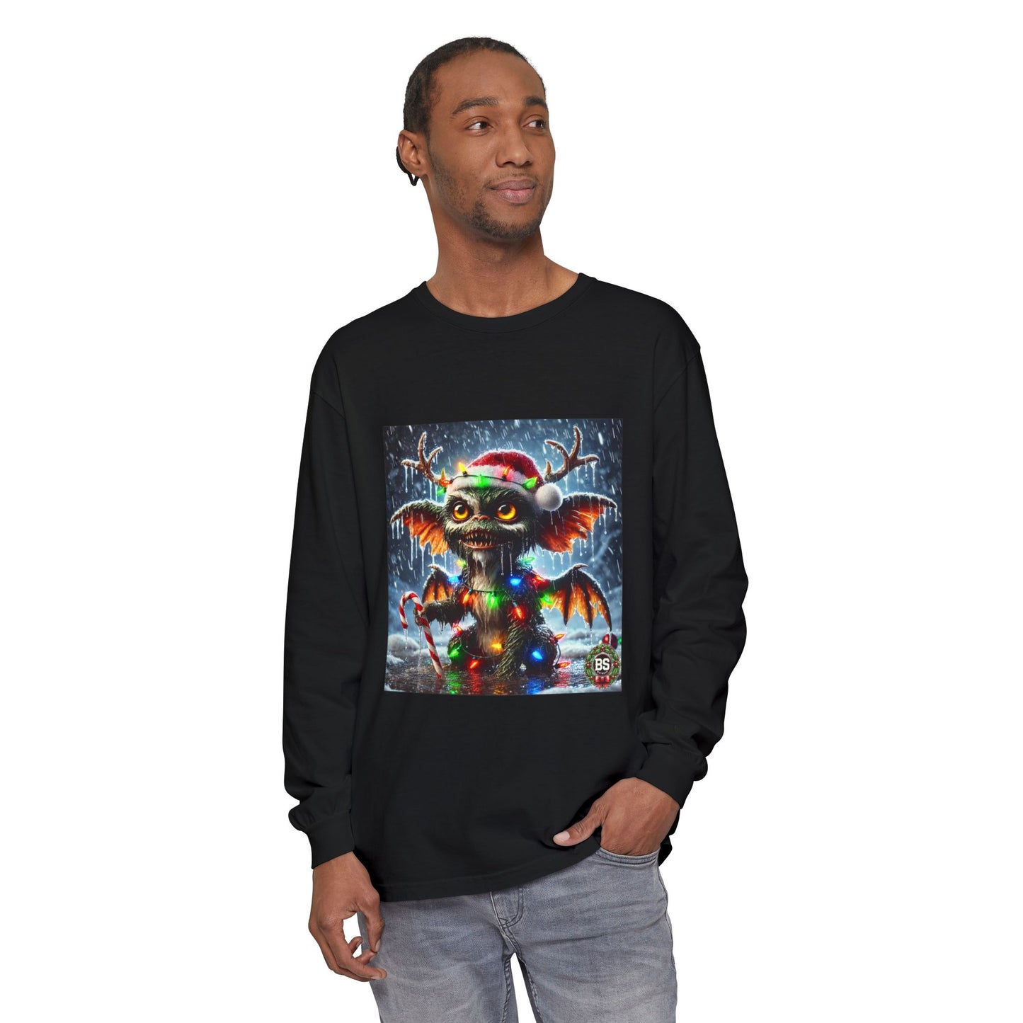 BS WETWEAR WET GREMLIN REINDEER  LONG SLEEVE T-SHIRT