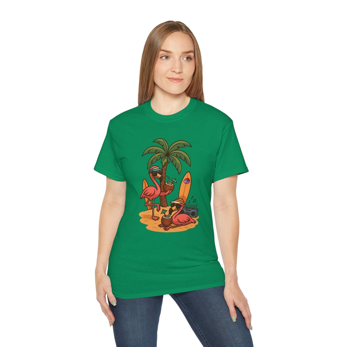 BS WETWEAR FLAMINGO FIESTA MODE T-SHIRT