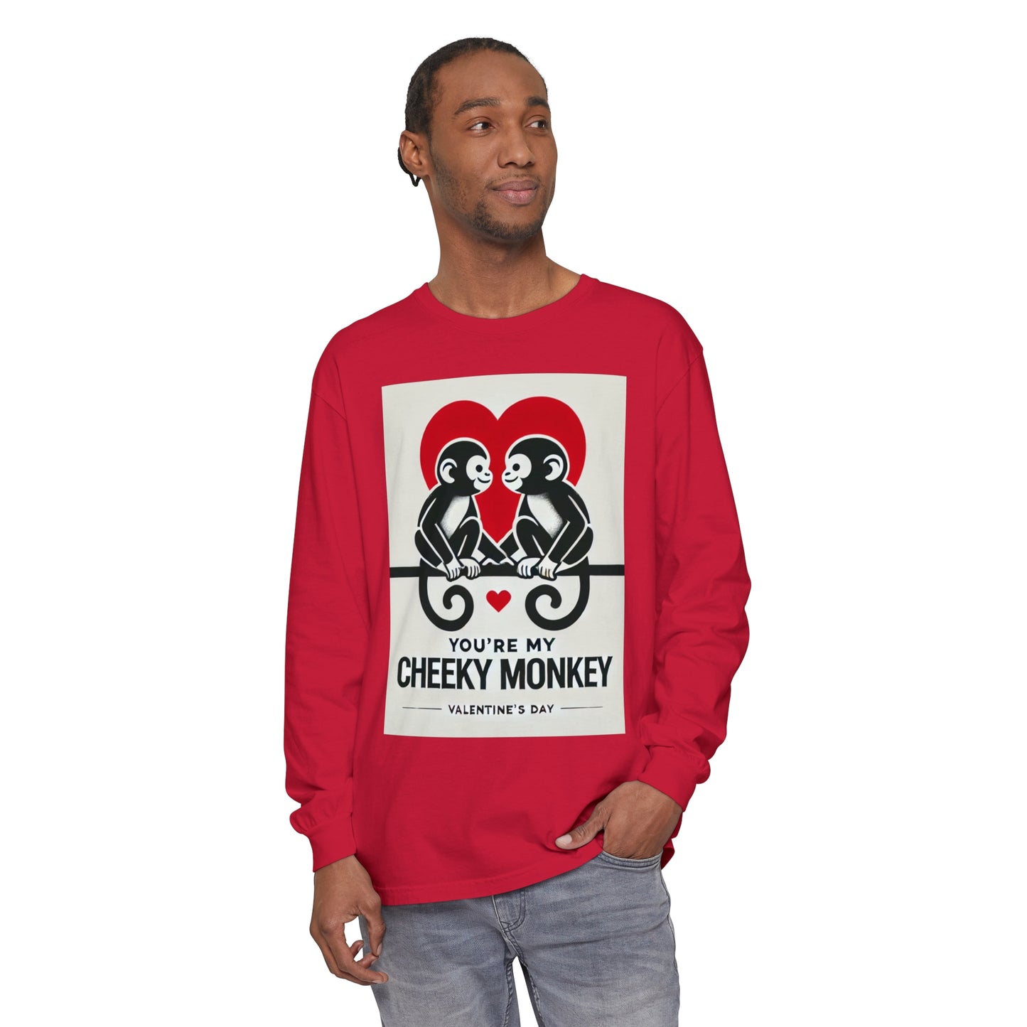 BS WETWEAR DUO MONKEY VDAY LONG SLEEVE T-SHIRT