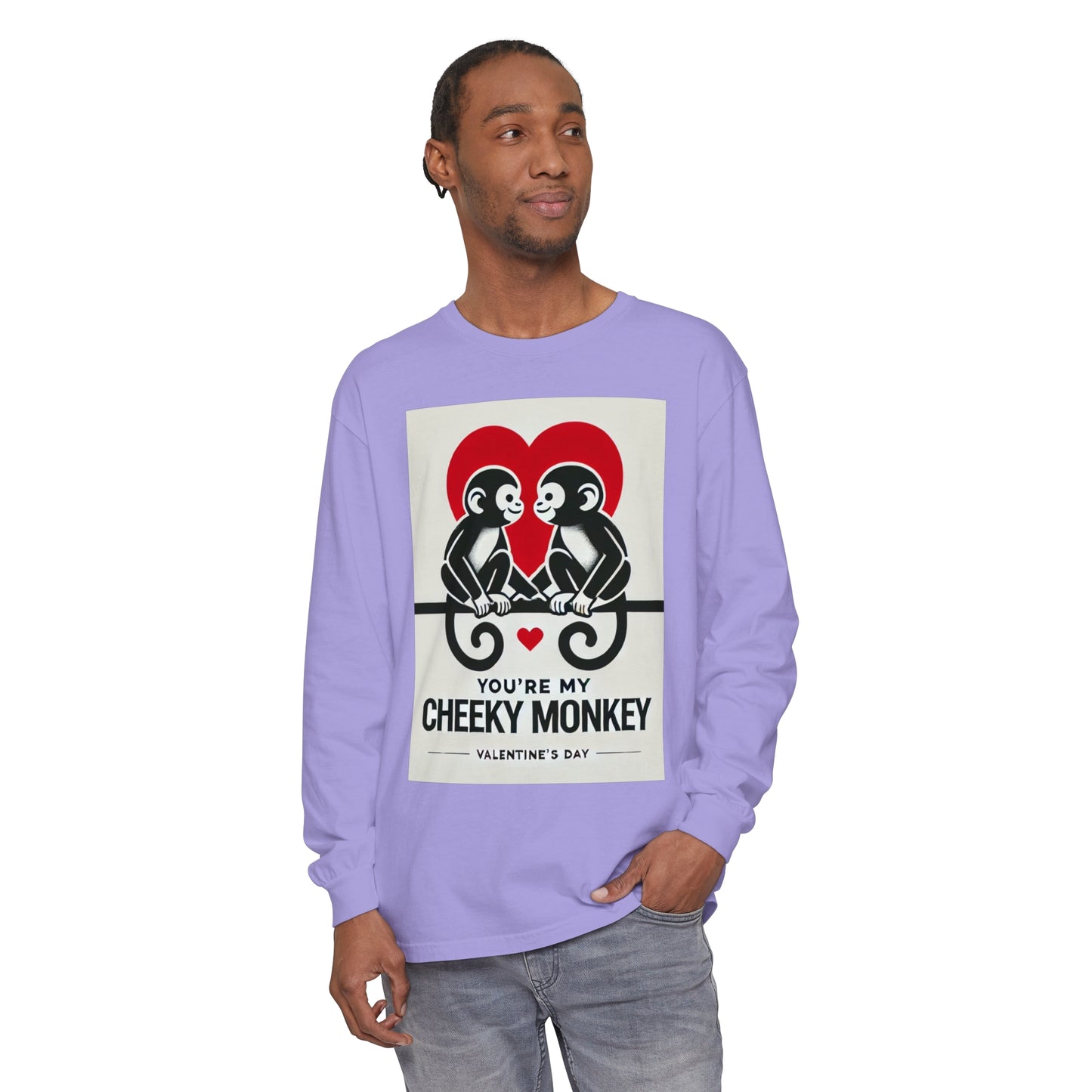 BS WETWEAR DUO MONKEY VDAY LONG SLEEVE T-SHIRT