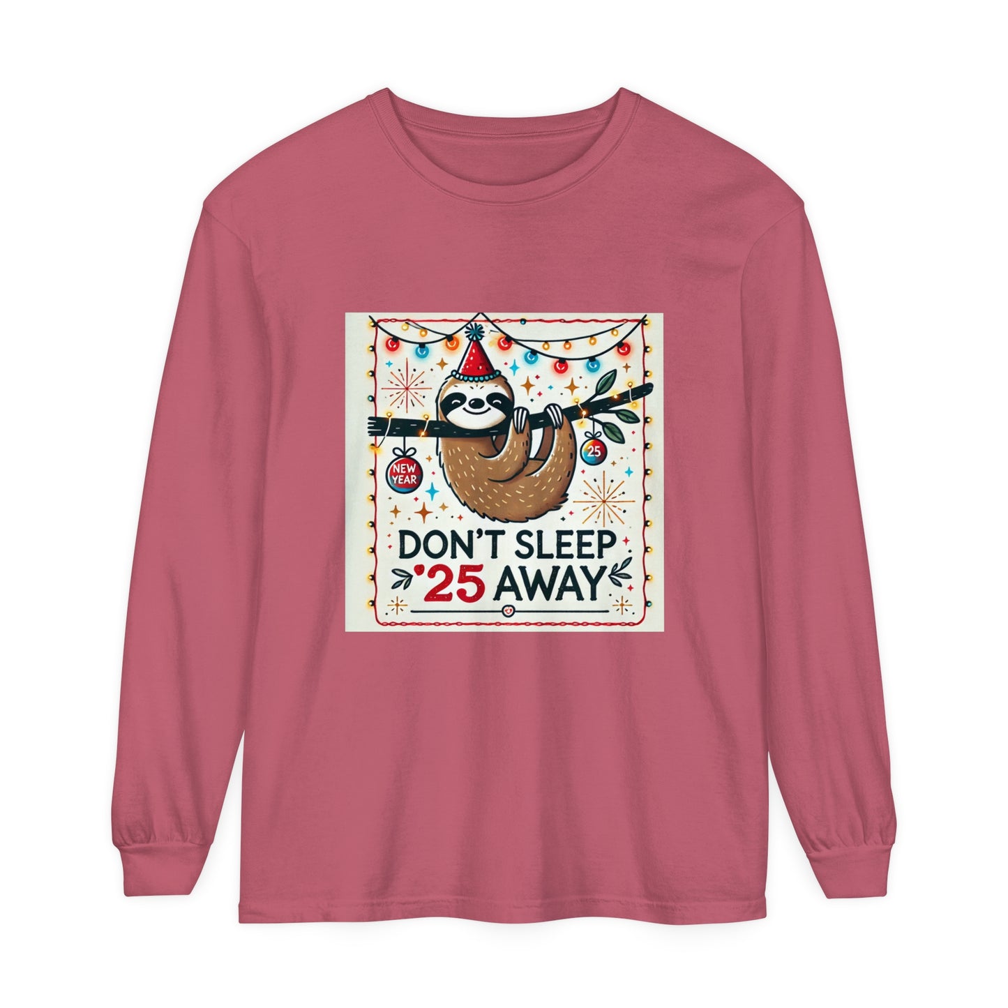 BS WETWEAR STAY AWAKE SLOTH LONGSLEEVE T-SHIRT