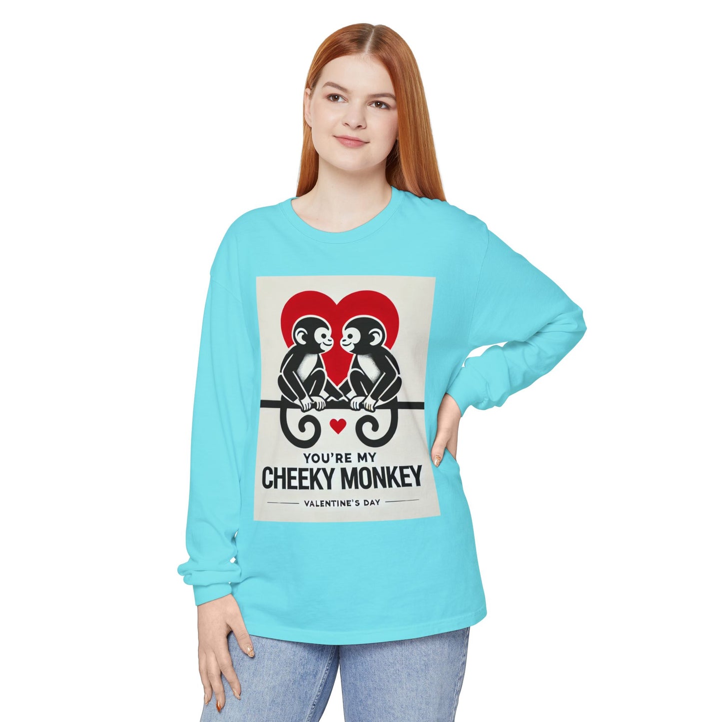 BS WETWEAR DUO MONKEY VDAY LONG SLEEVE T-SHIRT