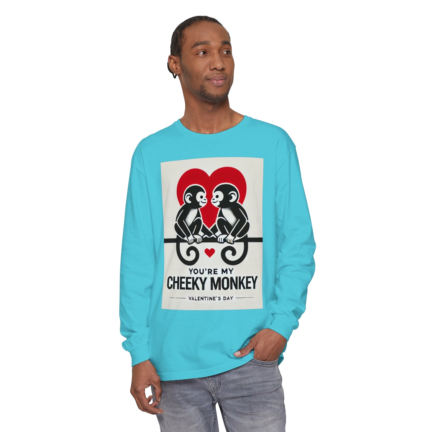 BS WETWEAR DUO MONKEY VDAY LONG SLEEVE T-SHIRT