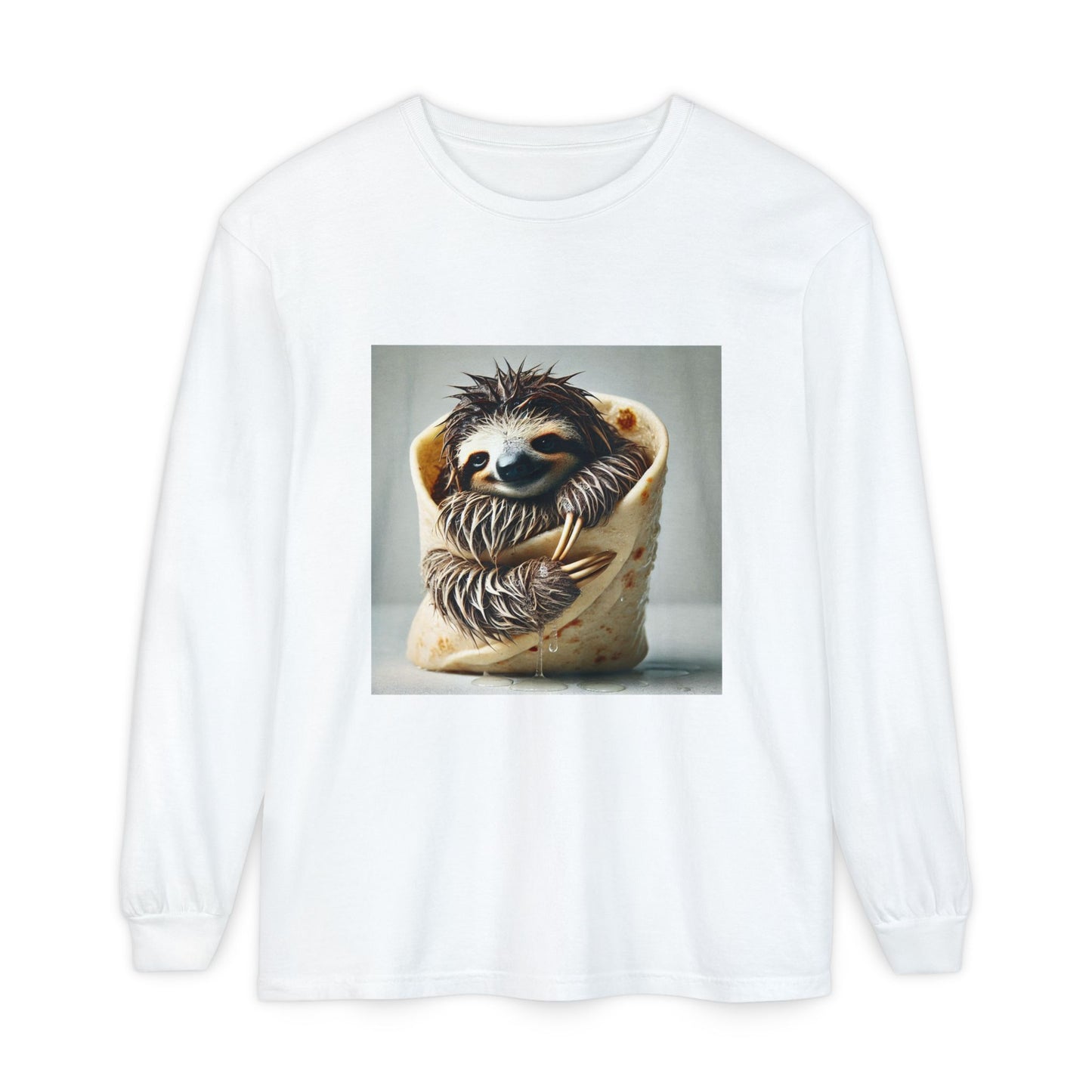 BS WETWEAR SLOTH BURRITO LONGSLEEVE T-SHIRT