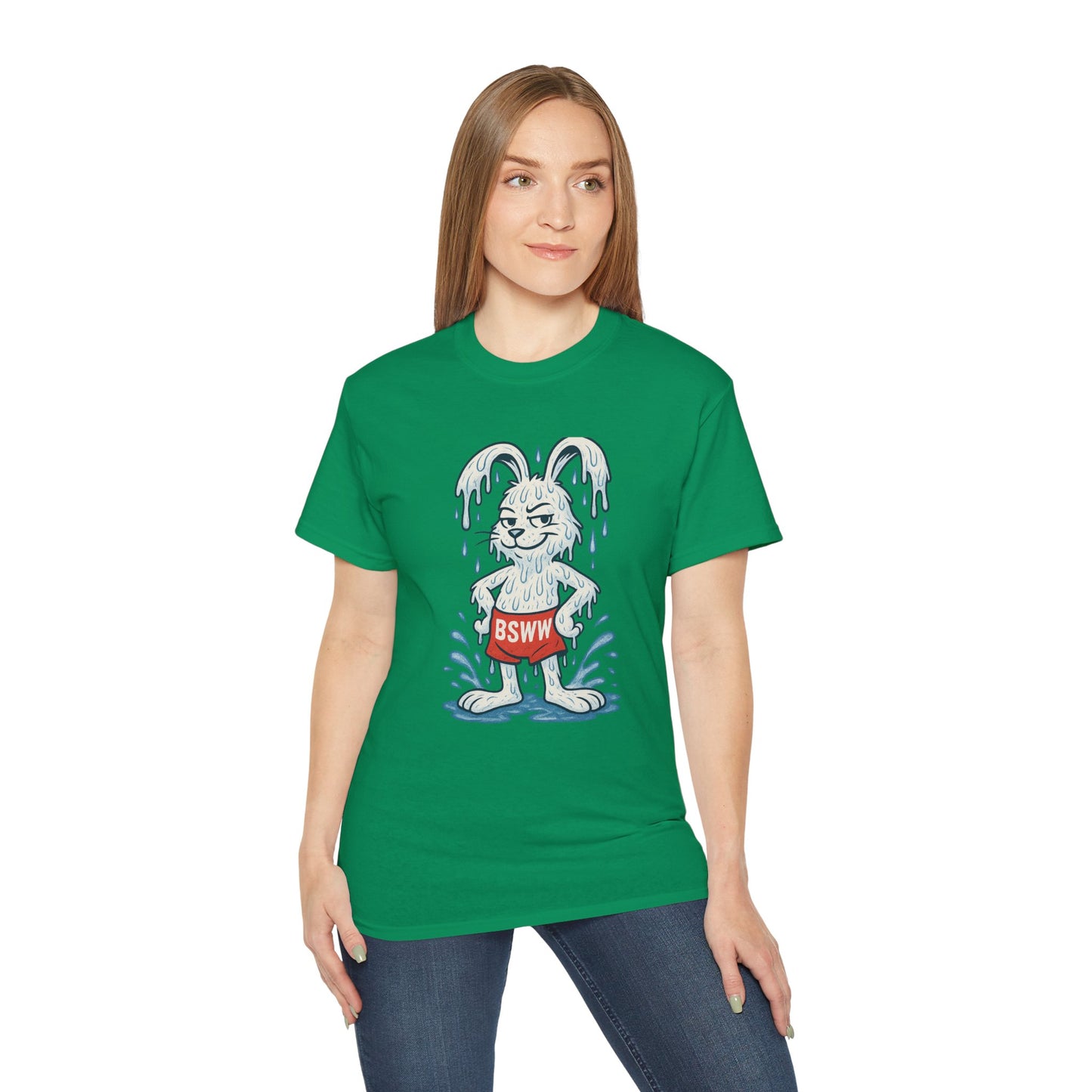 BS WETWEAR WET RABBIT – DRENCHED, DRIPPY, AND DOWNRIGHT LEGENDARY T-SHIRT