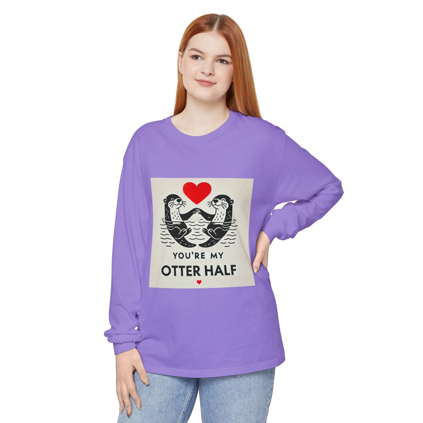 BS WETWEAR DUO OTTER VDAY LONG SLEEVE T-SHIRT