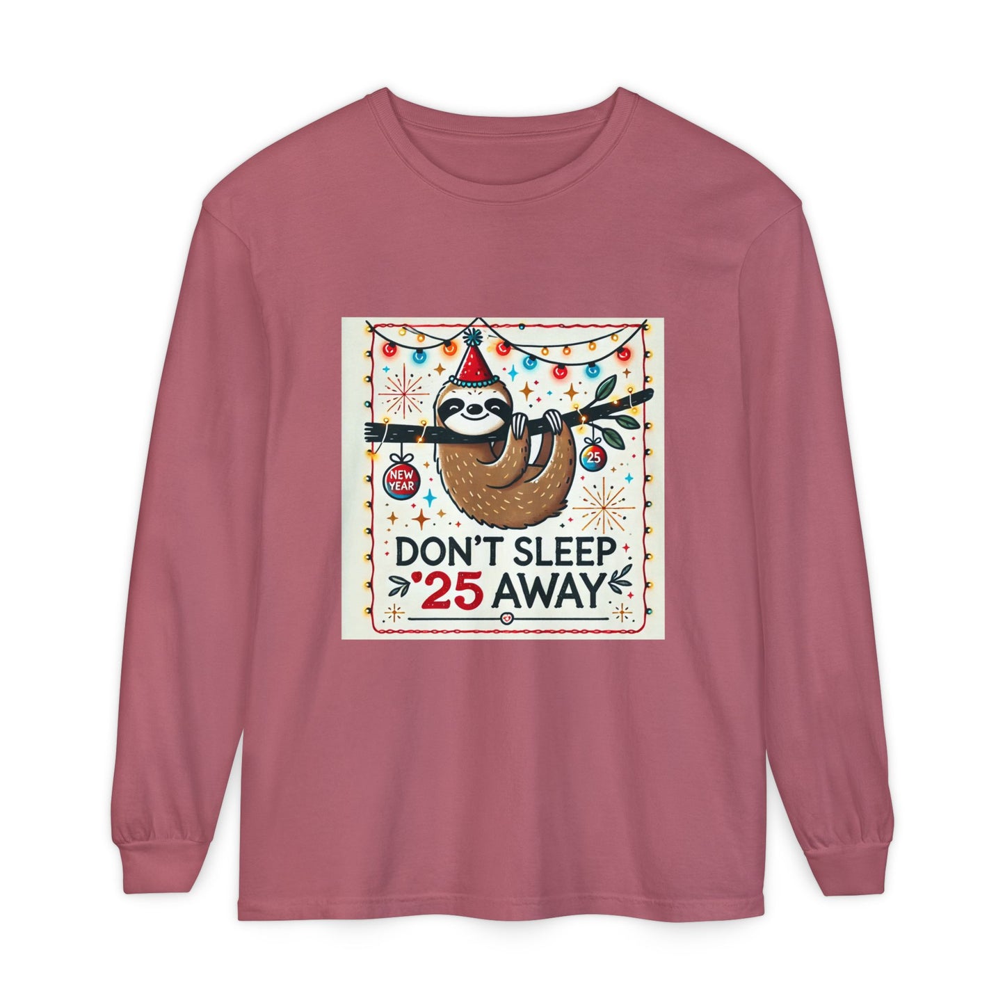 BS WETWEAR STAY AWAKE SLOTH  LONGSLEEVE T-SHIRT