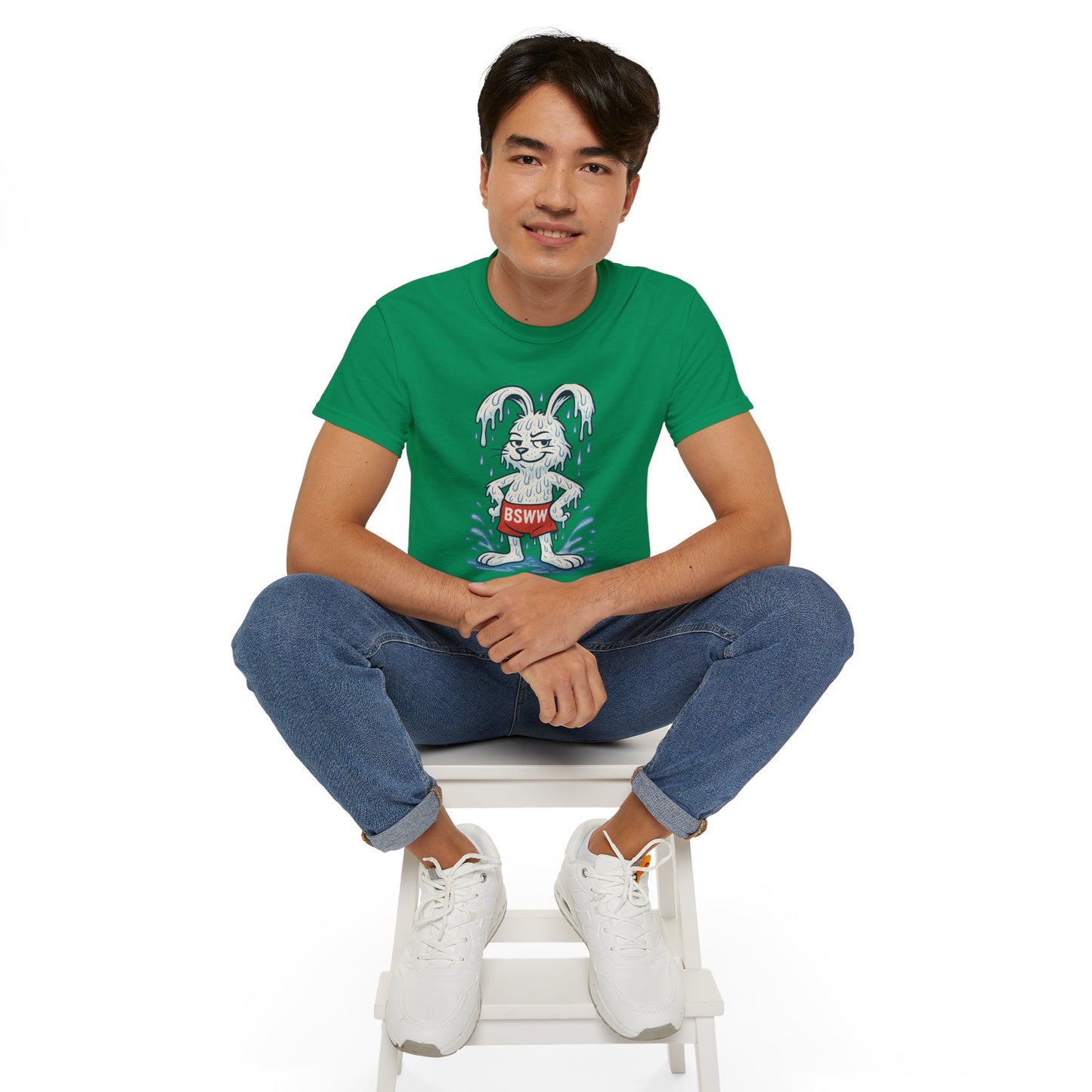 BS WETWEAR WET RABBIT – DRENCHED, DRIPPY, AND DOWNRIGHT LEGENDARY T-SHIRT